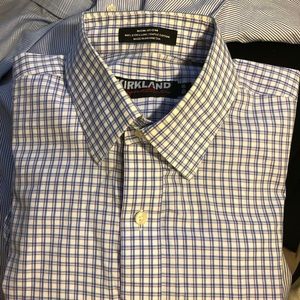 Kirkland Signature Dress Shirt SZ neck 15.5 arm 34